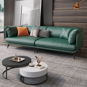 Großhandel Hochwertiges Italienisches Wasserdichtes Echtleder Neuestes Design Sofa-Set für Wohnzimmer Sofas und Sektionale - Product Image 6