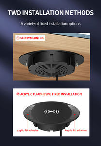 <span class=keywords><strong>Chargeur</strong></span> sans fil invisible intégré au mobilier 10W 15W, sous table, 30 mm, longue distance, <span class=keywords><strong>chargeur</strong></span> invisible intégré au bureau - Product Image 6