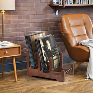 Librería Moderna Rústica Marrón en Oferta, Estantería Alta con Arco, Organizador <span class=keywords><strong>de</strong></span> Almacenamiento para CDs/Libros para el Hogar, Oficina, Dormitorio - Product Image 2