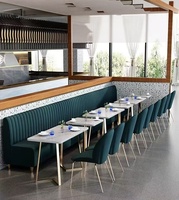 Ensemble de meubles de restaurant modernes - Tables et chaises de salle à manger en contreplaqué de qualité commerciale pour café et restaurant
