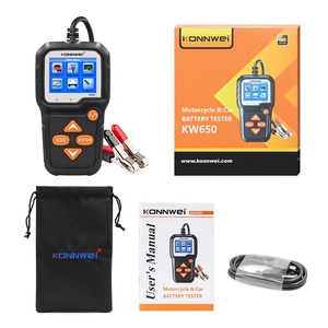 Testeur de batterie de <span class=keywords><strong>garage</strong></span> personnel automobile KONNWEI KW650 12V lecteur de code Scanner de diagnostic pour voitures 1 an anglais - Product Image 6