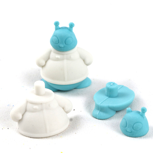 Soododo XDDU-2 văn phòng phẩm thiết lập 3D hình cao su Tẩy bút chì tẩy tàu vũ trụ người ngoài hành tinh UFO tẩy - Product Image 4