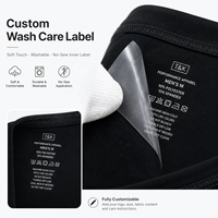Étiquettes de lavage personnalisées sans couture, imprimées par transfert thermique, symboles de lavage pour vêtements durables, étiquettes de vêtements