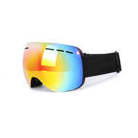 Nouvelles lunettes de ski anti-buée à double cylindre renforcé, avec lentille personnalisée et éponge haute densité, prix usine