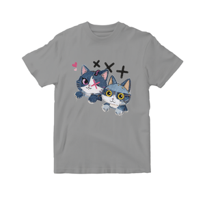 Unisex 210GSM 100% Cotton <b>T</b>-Shirt Casual Breathable Durable DTF Printed <b>Cat</b> Design Men's Tee Shirt - Product Image 2