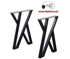 Modern Black Cast Iron Furniture <b>Legs</b> for DIY Industrial Coffee <b>Table</b> Bench Dining Desk Kitchen Hotel Featuring Sleek Stylish - Product Image 3