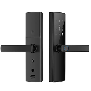 Qunn thông minh <span class=keywords><strong>Wifi</strong></span> Keyless nhập Hợp kim nhôm không dây Khóa vân tay kỹ thuật số mật khẩu Đầu đọc thẻ đám mây lưu trữ dữ liệu gỗ - Product Image 1