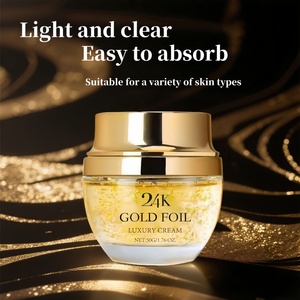 <span class=keywords><strong>Crema</strong></span> Facial Antioxidante Iluminadora de Piel de 24K y 50G al por Mayor, Vegana, Fortalece la Barrera Cutánea, Calmante e Hidratante - Product Image 5