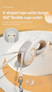 Correa Retráctil Ergonómica en Forma de C para Perros <span class=keywords><strong>2026</strong></span>, Duradera, Ajustable de 3M/5M, Cuerda para Mascotas para Exteriores, de ABS y Poliéster con Cintas - Product Image 6