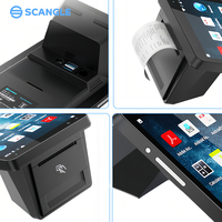 Sistema POS Portátil Android Scangle de 8 Pulgadas con Pantalla HD, CPU de Cuatro Núcleos, Impresora Térmica de 58x40 mm, NFC y Escáner de Códigos de Barras