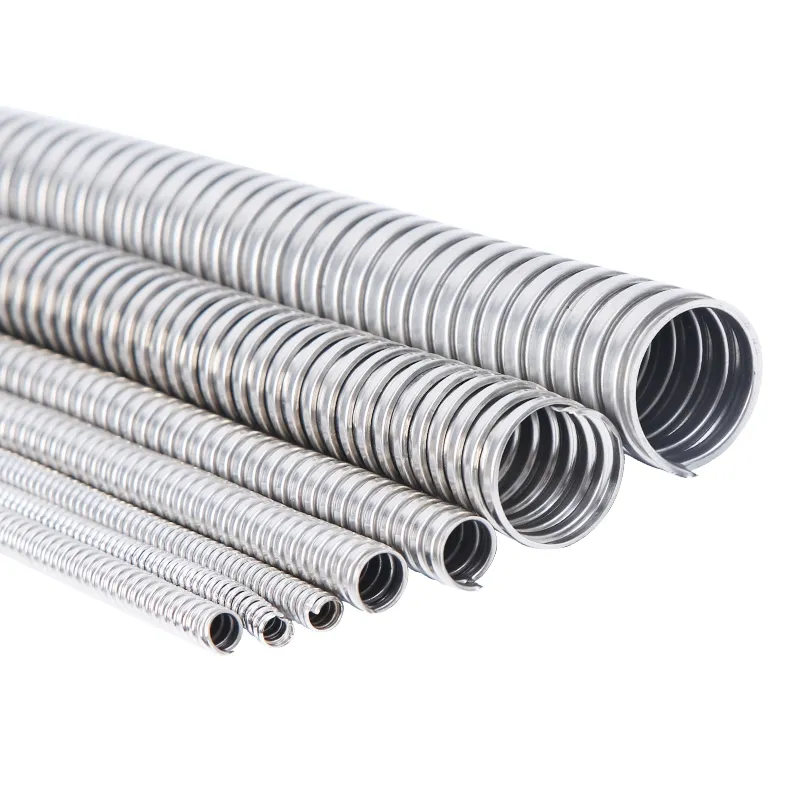 Corrugated Stainless Steel Tubing Flexible SS Braided Metal Pipe Tube 5/8 Inch Diameter Suitable for Radiant Heating