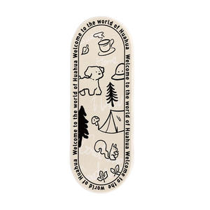 พรมปูพื้นรูปวงรีลายสุนัขน่ารัก ดีไซน์ทันสมัย กันลื่น ใช้ได้ทั้งห้องนอนและห้องนั่งเล่น ซักน้ำได้ - Product Image 5