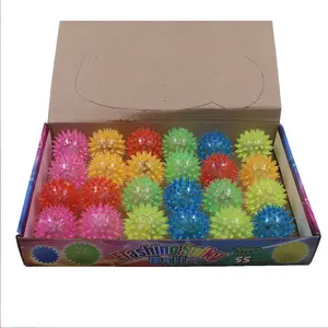 Wholesale Light Up Squeaky Dog Balls Led Dog Balls Puppy Chew Toys For Teething - Spikey Dog Balls