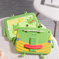 Pour iPad housse de protection en silicone dessin animé air10.9 tablette de canard grenouille moche 10.2/11 coque souple en silicone