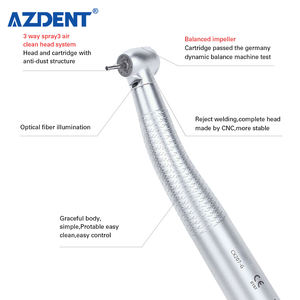 Turbina de aire dental de alta velocidad, cabezal estándar de fibra óptica, pieza de mano - Product Image 5