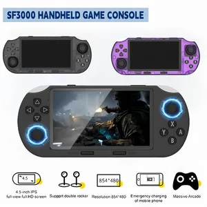 Console de <span class=keywords><strong>jeu</strong></span> vidéo portable rétro SF3000 <span class=keywords><strong>RPG</strong></span> avec écran couleur IPS de 4,5 pouces, résolution 854x480, écran non tactile, système Linux portable - Product Image 6