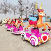 Equipo de Parque de Atracciones al Aire Libre, Tren Eléctrico, Tren Sin Rieles para Niños en Venta