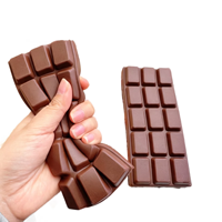 Jouet anti-stress en mousse PU OEM, chocolat anti-stress, matière non toxique, détendez votre esprit