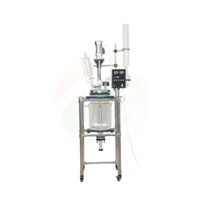 Glass Reaction Vessels Double Glass Reactor Bioreactor 1L-100L