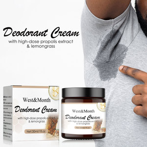 West & Month Herbal Lemongrass Body Odor Treatment Déodorant Underarm Odor Removal Cream Hydratant pour un usage quotidien - Product Image 2