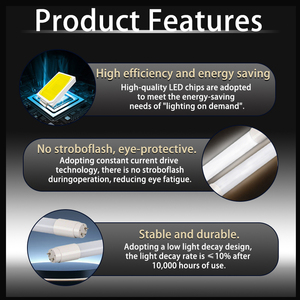 18 Wát 4ft <span class=keywords><strong>T8</strong></span> LED ống đôi đã kết thúc điện năng tiết kiệm năng lượng Glass Light cho siêu thị văn phòng bãi đậu xe - Product Image 4