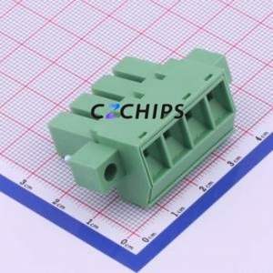 KF2EDGSKM-7.62-4P Plug-in Terminal Block P=7.62mm Connector Plug Screw Fixing 1x4P 7.62mm - Product Image 2