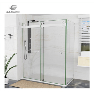 Giá rẻ Dễ dàng cài đặt phòng tập thể dục Phòng tắm kính cường lực tắm cửa trượt màn hình hiện đại phòng tắm cửa kính cửa tắm - Product Image 1