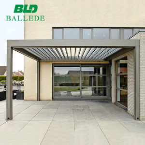 <span class=keywords><strong>Usine</strong></span> En Gros Résistant Aux Intempéries Louvre Système de Toit En Aluminium de Jardin En Métal <span class=keywords><strong>Pergola</strong></span> Kits À Vendre - Product Image 3
