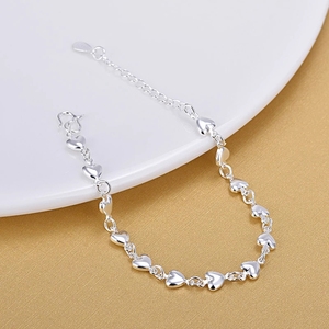 <span class=keywords><strong>Bracciali</strong></span> <span class=keywords><strong>in</strong></span> <span class=keywords><strong>Argento</strong></span> 925 a Forma di Cuore, <span class=keywords><strong>Bracciali</strong></span> Charm alla Moda, Gioielli Eleganti per <span class=keywords><strong>Donna</strong></span>, Idea Regalo - Product Image 3
