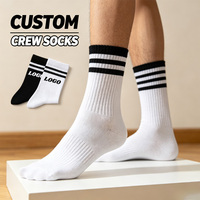 Chaussettes de sport personnalisées en coton pour hommes, motif jacquard, nouvelle collection, marque East Knitting, design tendance, logo personnalisé