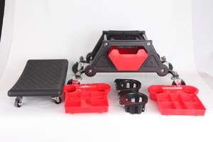 Meilleur <span class=keywords><strong>prix</strong></span> de gros Détaillant Mécanicien Tabouret avec outils de réparation Plateau Roller Chair pour l'entretien des véhicules Outils de nettoyage de voiture - Product Image 4