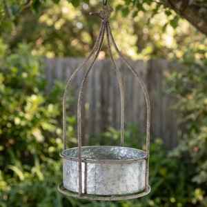 AK latón venta al por mayor personalizado bellamente hecho maceta colgante galvanizada para decoración de jardín decoración del hogar - Product Image 2