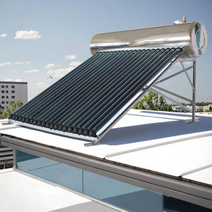 Calentador solar de agua presurizado, tubo de calor de acero inoxidable, calentador de agua solar térmico, géiser solar, calentador de agua solar para el hogar - Product Image 1