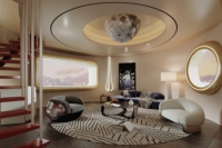 Magnifique Villa Personnalisée en Forme de Bateau de Contes de Fées, Maisonnette Préfabriquée en Aluminium Effet Bois pour Glamping, Cabane en Alliage à 2 Étages pour Complexe Forestier