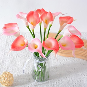 Wholesale Pu Simulation Flower Feel <strong>Call</strong> Lily Wedding Holding Flower Home Decoration Artificial <strong>Call</strong> Lily Flowers -White Purple - Product Image 4