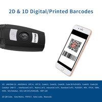 Symcode X6 Mini Scanner de codes-barres 2D QR sans fil portable léger Laser USB Interface RS232 Compatible Windows Android IOS Mac