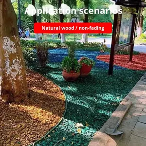 Dalles <span class=keywords><strong>de</strong></span> pavage vertes <span class=keywords><strong>pour</strong></span> <span class=keywords><strong>jardin</strong></span> extérieur modernes, en <span class=keywords><strong>copeaux</strong></span> <span class=keywords><strong>de</strong></span> <span class=keywords><strong>bois</strong></span> écologiques teints, rectangulaires, 1,2x1,2m, origine Chine, design paysager artistique - Product Image 4