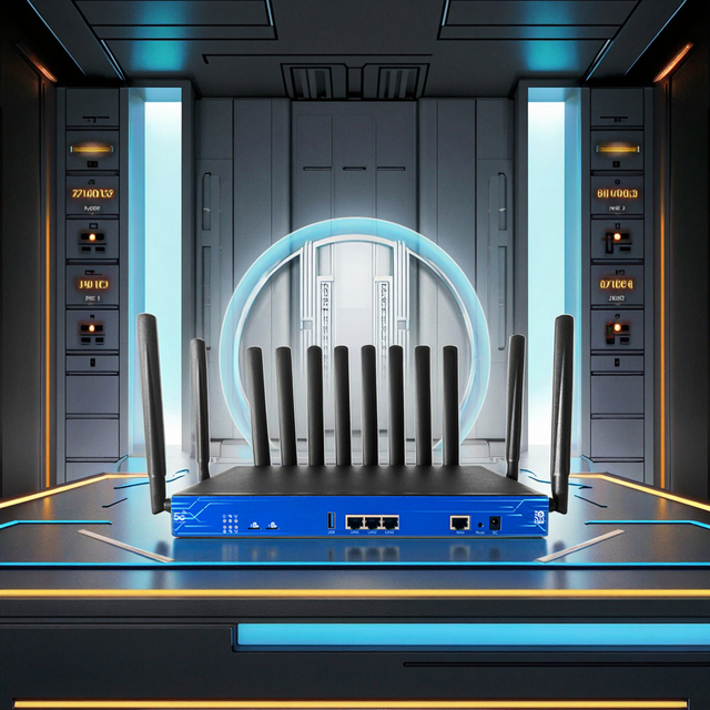 5G WiFi Router with WiFi 6 AX3000 Dual Band Wireless Router 1WAN 4LAN Gigabit Ports High Gain Antennas