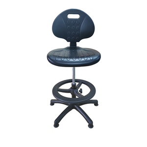 Chaise de laboratoire scolaire pivotante antistatique à prix compétitif avec repose-pieds, base chromée industrielle, <span class=keywords><strong>mobilier</strong></span> pour <span class=keywords><strong>atelier</strong></span>, hôpital et laboratoire - Product Image 2