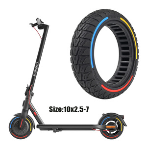 Cityneye EU Entrepôt 10 "Scooter Solide Pneu 10x2.50 Anti Explosion Pneu En Caoutchouc <span class=keywords><strong>Avant</strong></span> Arrière Pneu <span class=keywords><strong>Roue</strong></span> Remplacement pour MAX G30 - Product Image 1