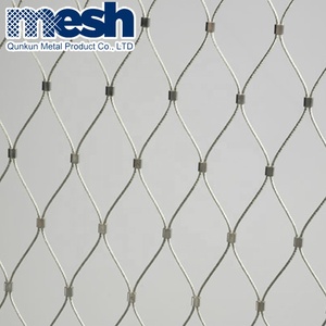 Ferruled loại dệt bền dây thép không gỉ Dây Lưới <span class=keywords><strong>Net</strong></span> 7x7/7x19 cấu trúc cho sở thú hàng rào - Product Image 2