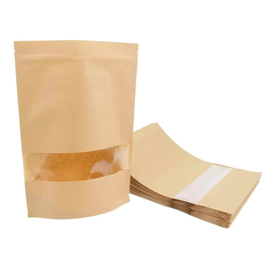 Sachet Doypack en Papier Kraft Écologique avec Fenêtre, Personnalisable avec Logo, 200g 250g, pour Café, Noix et Aliments pour Animaux - Product Image 2
