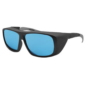 Gafas de seguridad negras con lentes azules de 2 mm de grosor para protección contra la radiación de luz, fabricadas en Shenzhen TC-YJ-3114 - Product Image 1