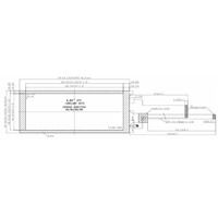 Pantalla LCD de 6.86 Pulgadas Legible Bajo la Luz Solar, 1280x480 HD TFT LCD con Panel Táctil Capacitivo e Interfaz MIPI