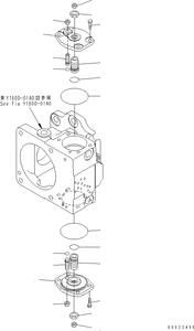 Bomba de Motor Hidráulico 708-7H-00011 para Bulldozer D155AX-3 - Product Image 1