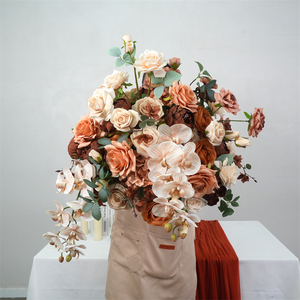 New Design Hot Sale Wedding Decoration Artificial Silk Ball Table Decor Centerpiece Realistic Floral Arrangement Customizable - Product Image 1