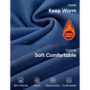 Sudadera FOXA para hombre con cremallera de un cuarto, bloques de color, manga larga, cuello alto, bolsillo frontal, anti-bolitas, poliéster y algodón - Product Image 6