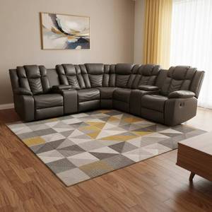 New stylish <b>corner</b> sofa set <b>LED</b> <b>lights</b>, modern design, suitable for living rooms, hotels, and villas, with cushions - Product Image 2