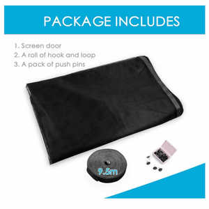 Moustiquaire de <span class=keywords><strong>garage</strong></span> robuste en fibre de verre avec cadre complet et crochet, design moderne, porte magnétique pour terrasse - Product Image 6