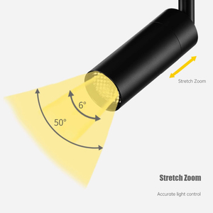 Luz LED COB Magnética Moderna de 7W 10W para Riel, Regulable, Expandible, Antideslumbrante, de Aluminio, Alto CRI <span class=keywords><strong>97</strong></span>, para Museos y Galerías de Arte - Product Image 6